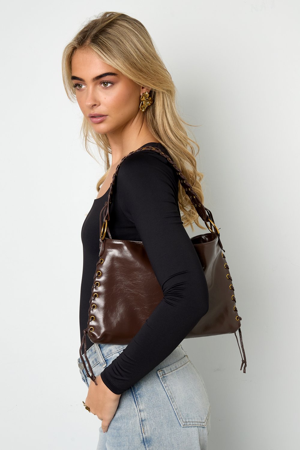 Shoulder Bags Solid Color Casual PU Daily Accessories h5Picture2